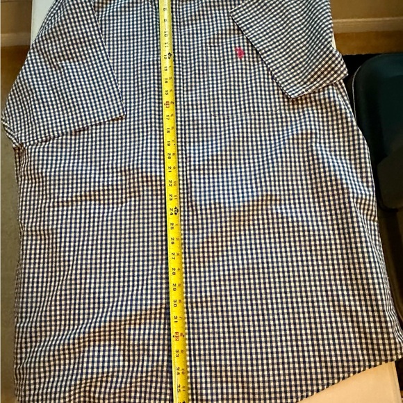 U.S. Polo Assn. Navy and White Checkered Shirt - Picture 9 of 13